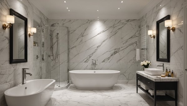 Salle de bain en marbre à Marseille : élégance et modernité