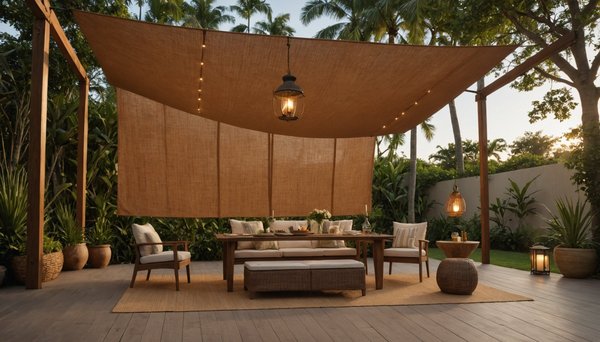 Créez une ambiance zen avec le voile d'ombrage en coco